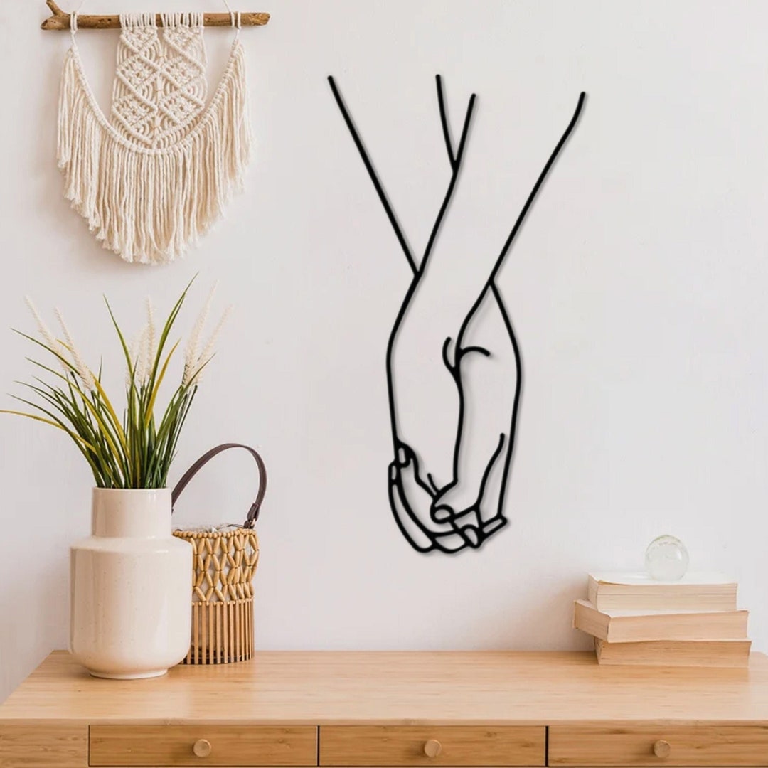Minimalist Holding Hands Metal Wall Art Couple Anniversary Gift Etsy minimalist-holding-hands-metal-wall-art-couple-anniversary-gift-etsy