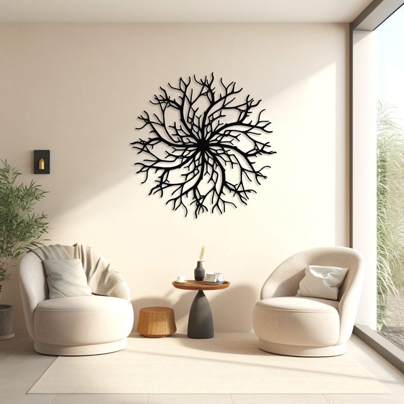 Abstract Metal Tree of Life Wall Art, Modern Outdoor Decor - Etsy Australia