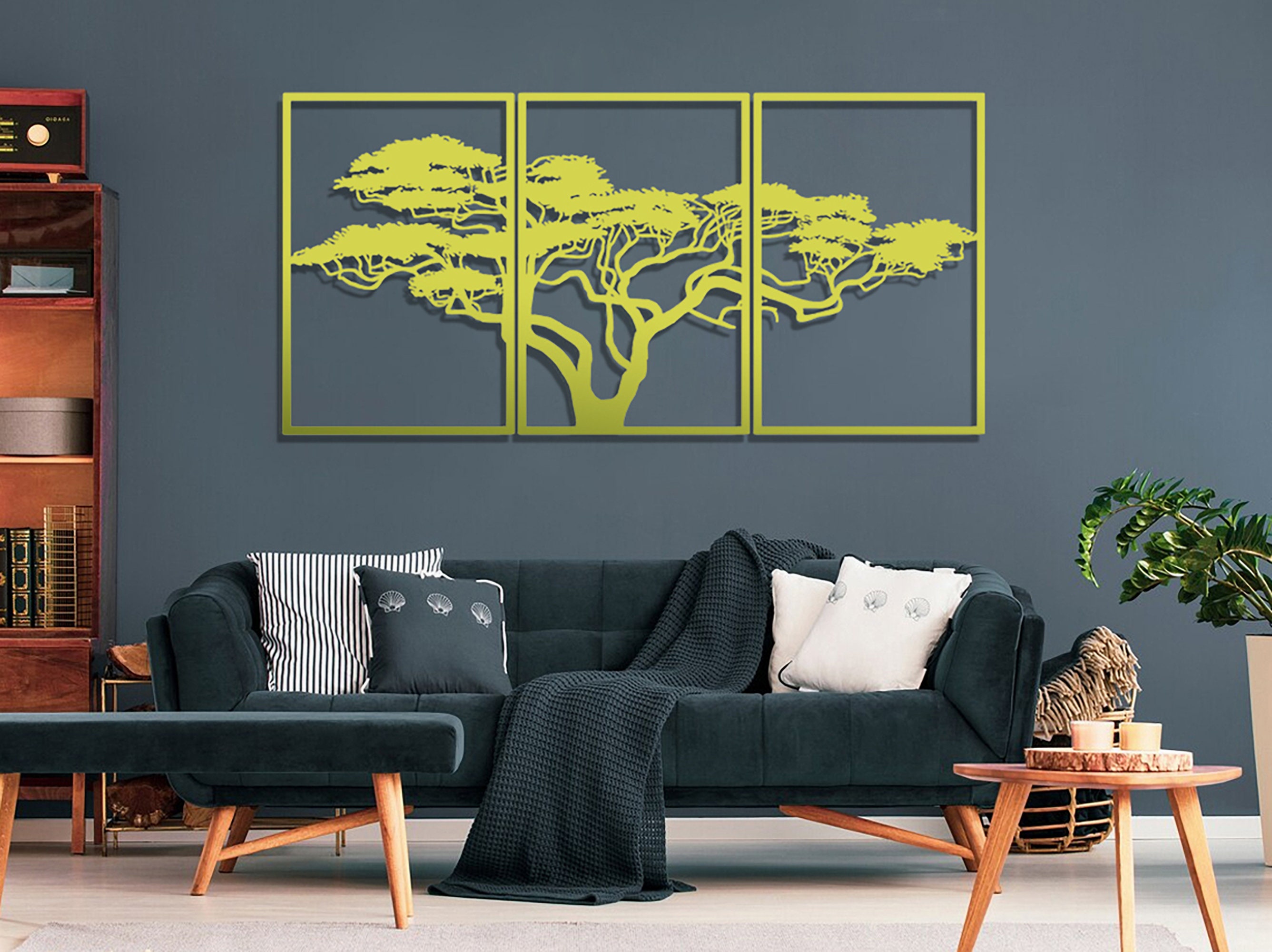 African Tree Metal Wall Art , Wildlife Nature Decor , African Home ...
