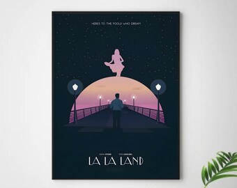 La La Land Poster, La La Land Wall Paper, Vintage La La Land Poster, Damien Chazelle Poster, Digital Download