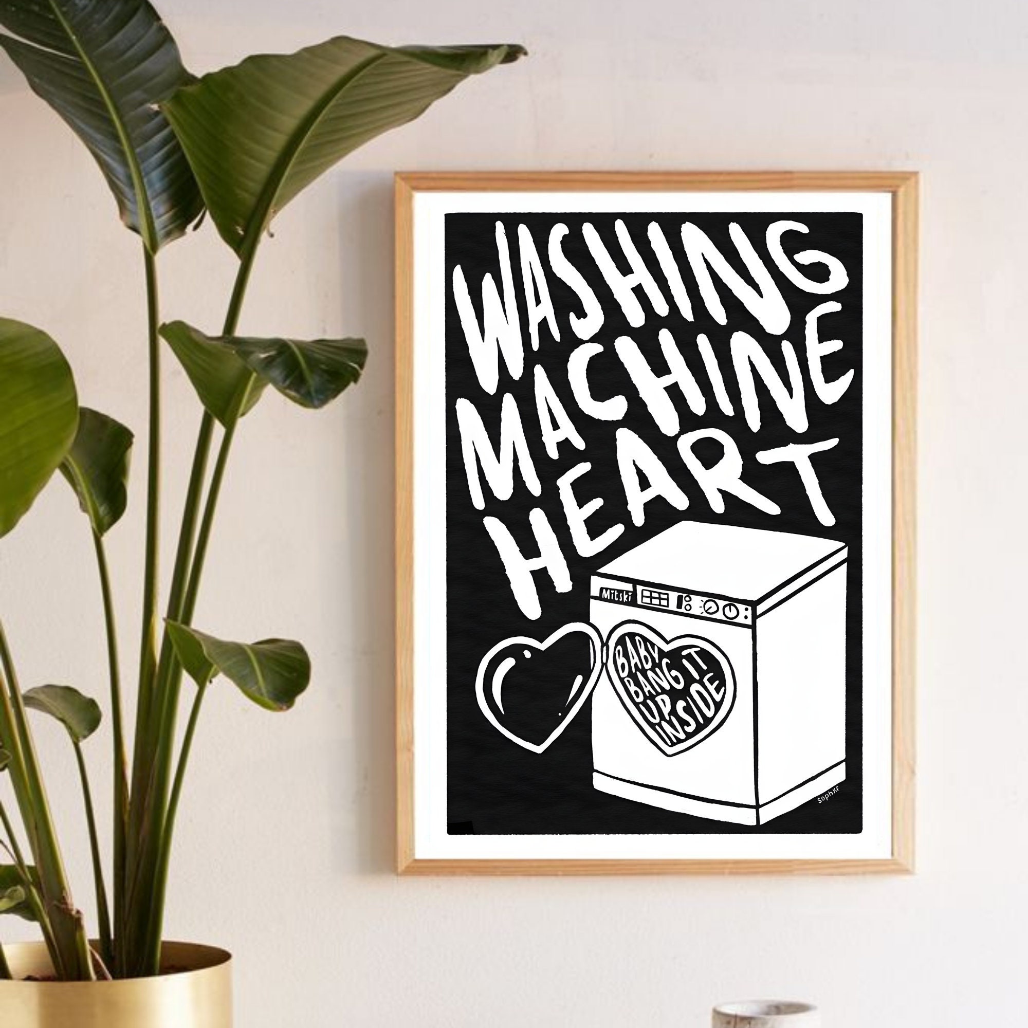 Mitski Poster, Mitski Wall Art, Washing Machine Heart Poster, Washing Machine Heart Mitski