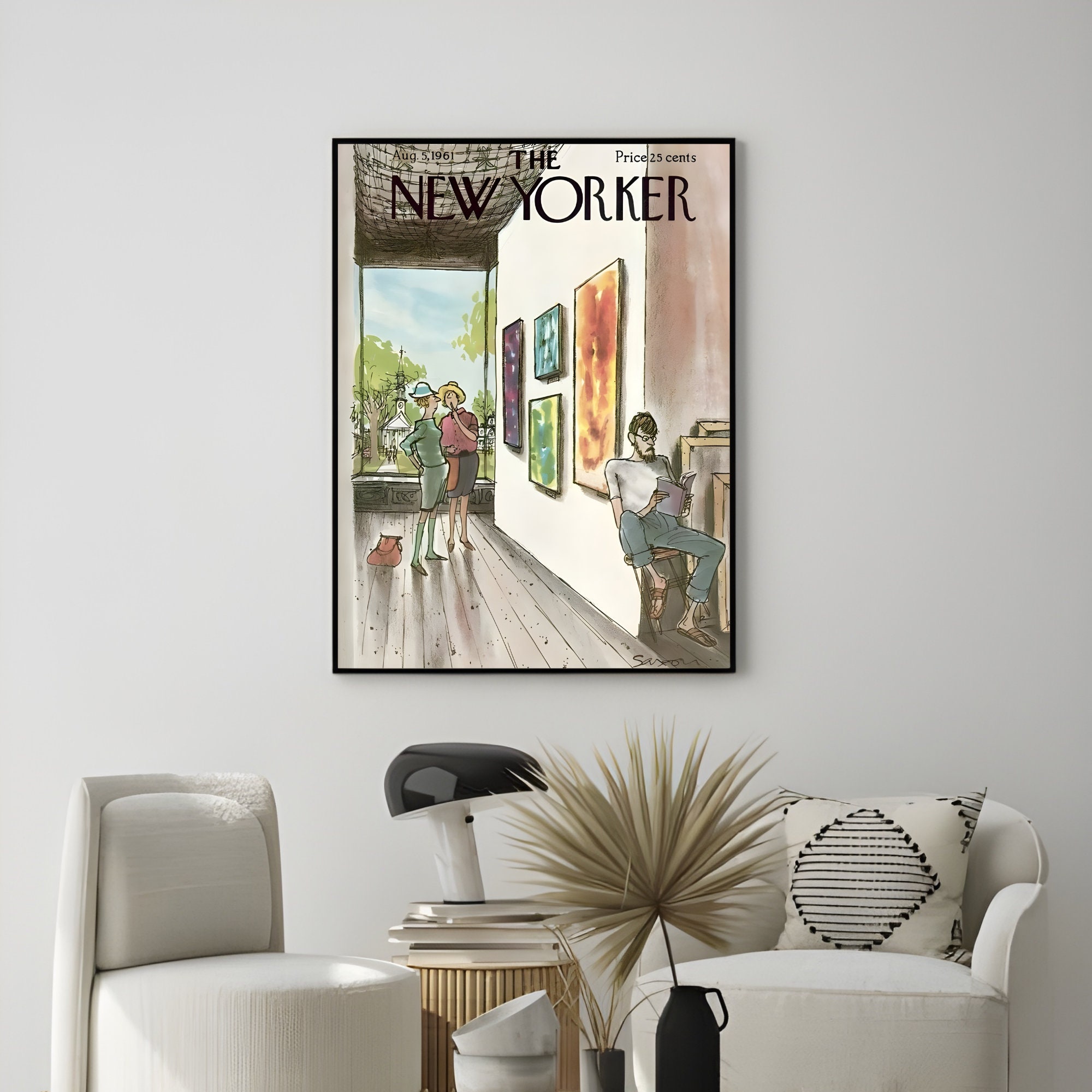 The New Yorker Poster, the New Yorker Wall Art, Vintage Poster