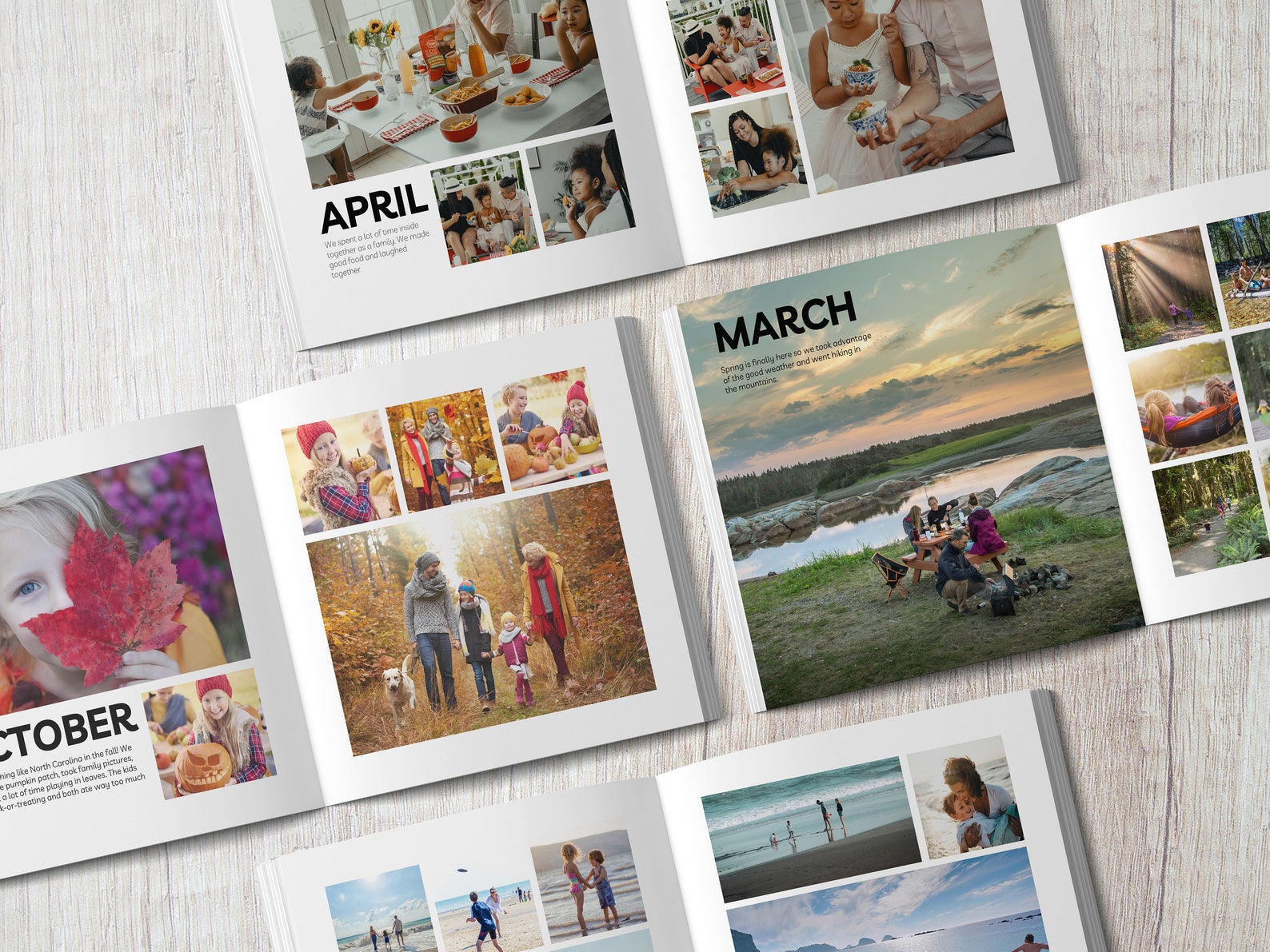 Year in Review Photo Book Template, Photo Album Template, Editable ...