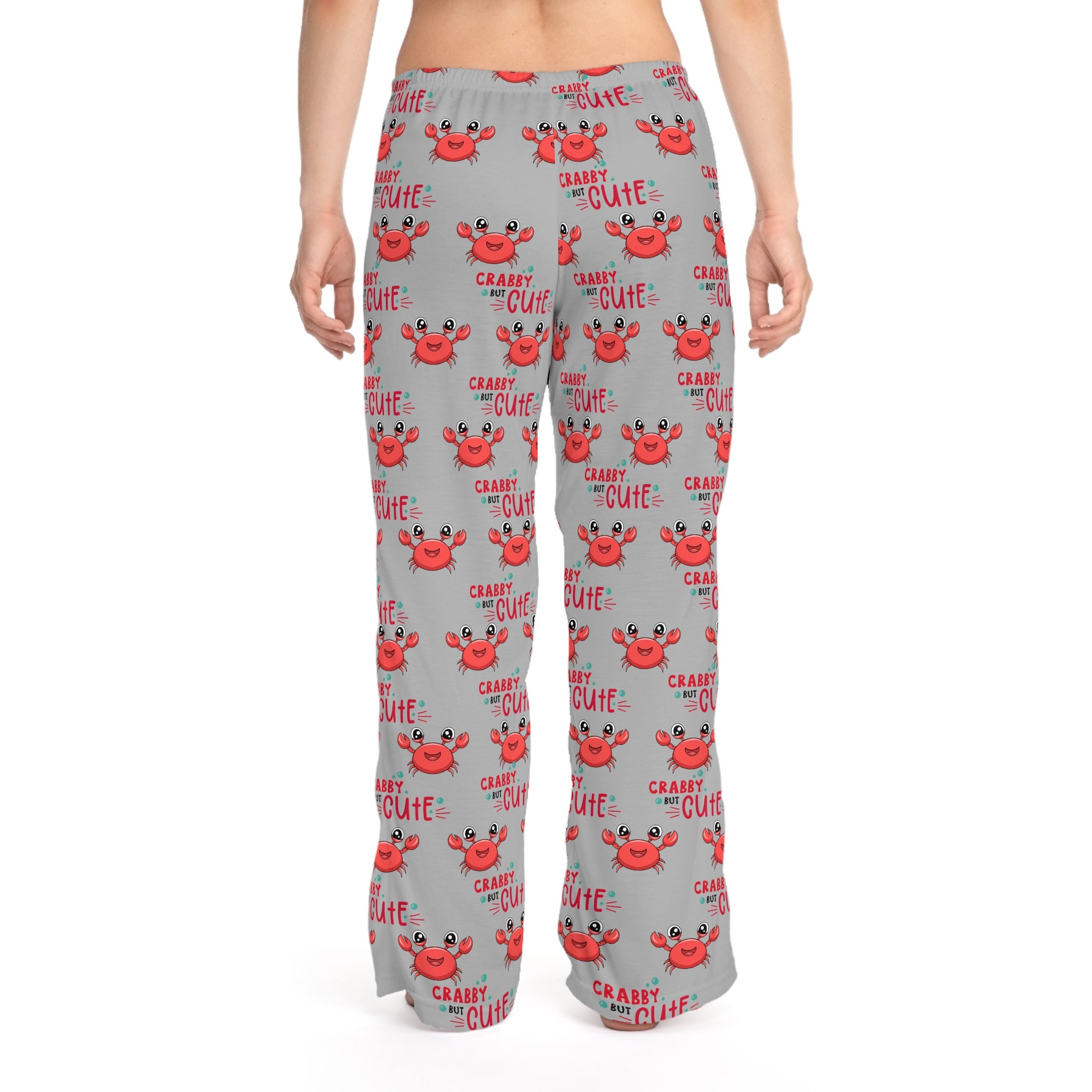 Crabby but Cute Women's Pajama Pants gray 