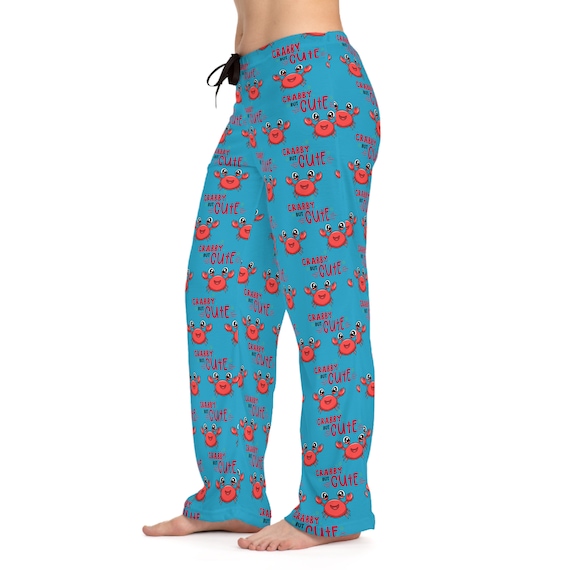 Crabby but Cute Women's Pajama Pants turquoise 