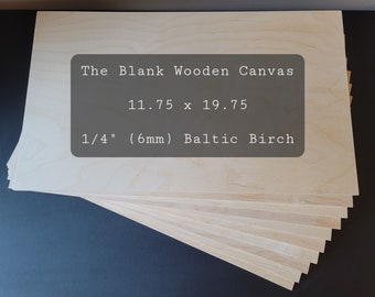 1/4" - 12x20 Baltic Birch Plywood 6mm (Actual Size 11.75 19.75) Glowforge, CNC Laser Material, Woodworking Sheets, Laser Cutting, Craft wood