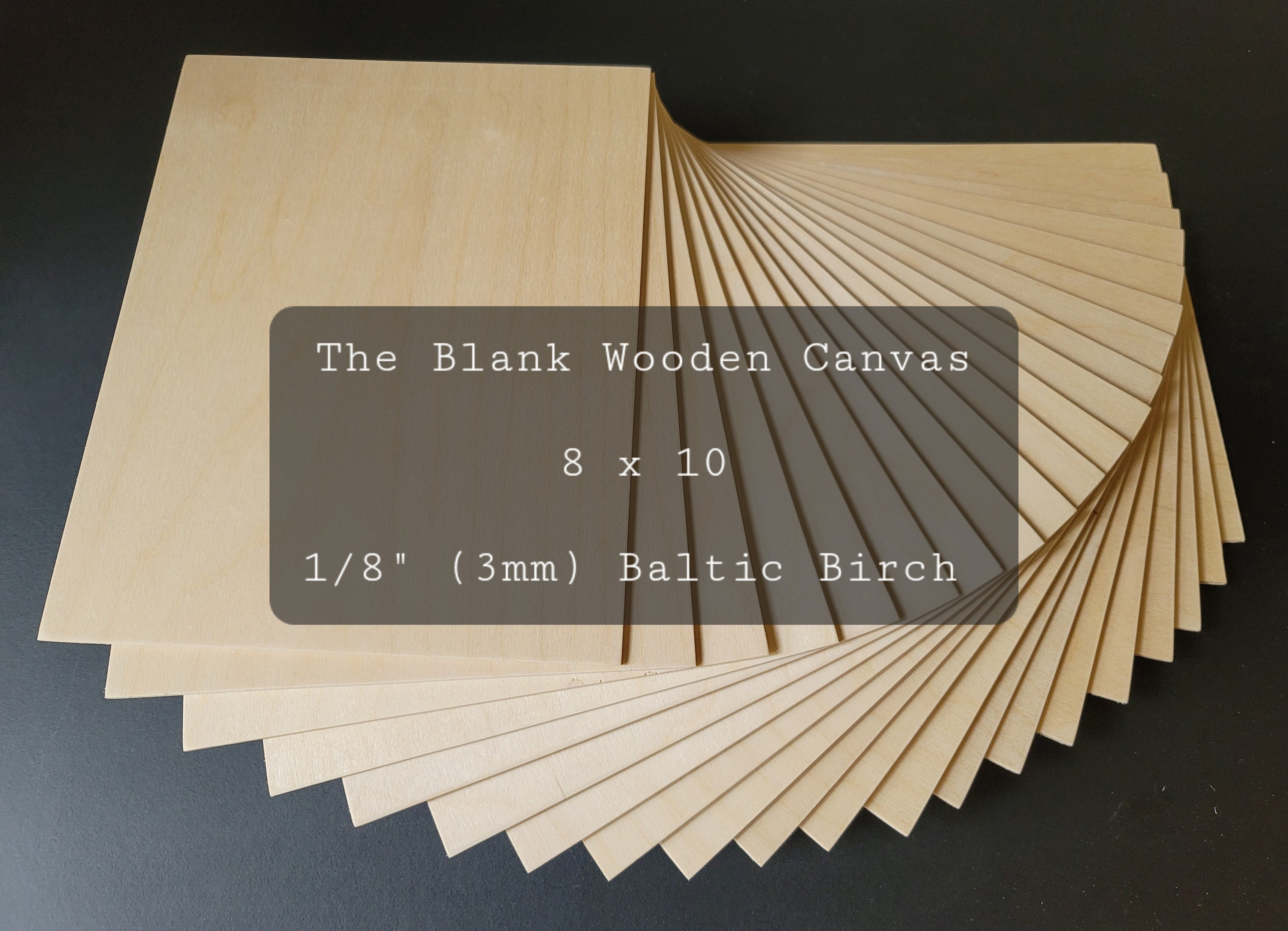 Baltic Birch Laser Plywood 8 x 10 Wood Blanks – Howling Moon