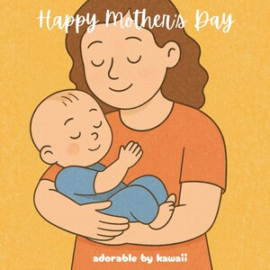 Mother’s Day Coloring Book | 25 Printable Pages | Moms and Kids Coloring Pages | Instant Download Gift
