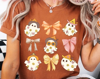 PNG de Coquette Retrô de Halloween, PNG de Fantasma Coquette, PNG de Fantasma Hippie, PNG de Coquette de Halloween, PNG de Halloween Moderno, PNG de Halloween, Fantasma Fofo