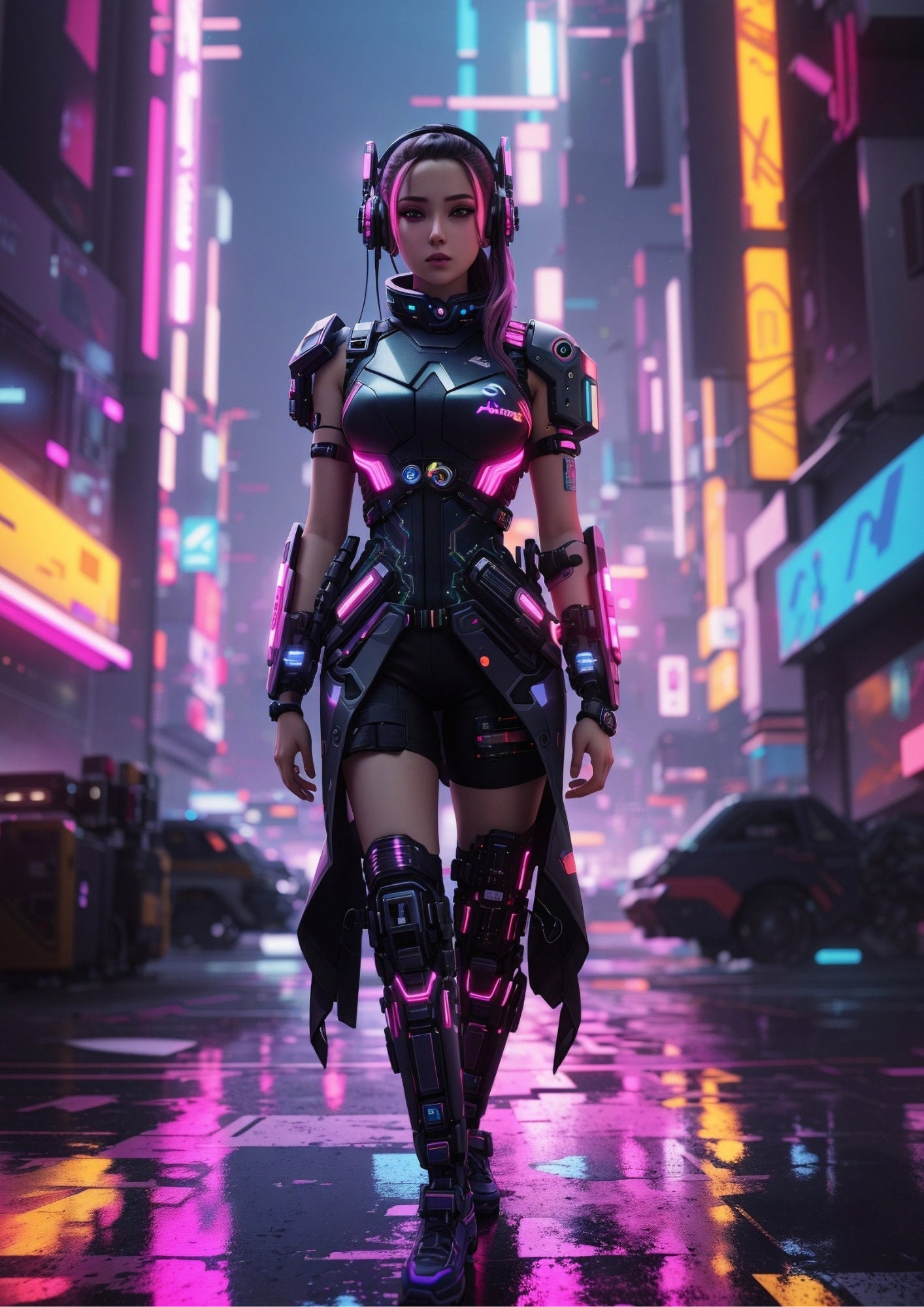20 Arts A3 Cyberpunk Wall Art Neon Metropolis Dreams - Etsy