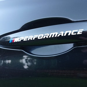 BMW M Performance Car Door Handle Decal Stickers - Stealth Car