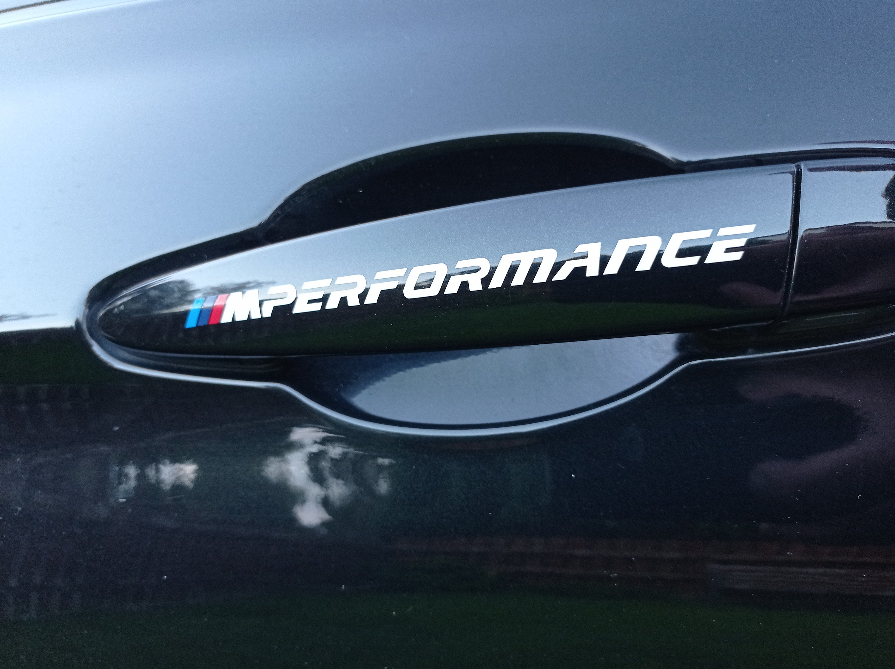 2 x für BMW M PERFORMANCE Spiegel M Sport VINYL AUFKLEBER Streifen  ABZIEHBILD Gr