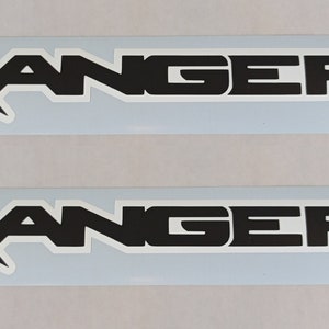 2 x Ford Stickers for Doors Large - White 