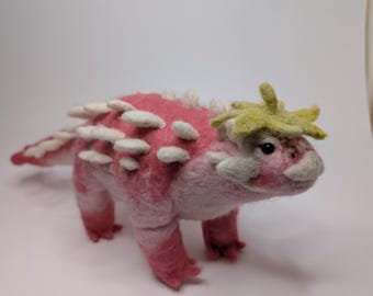 Needle Felted Ankylosaurus (Custom Made To Order)