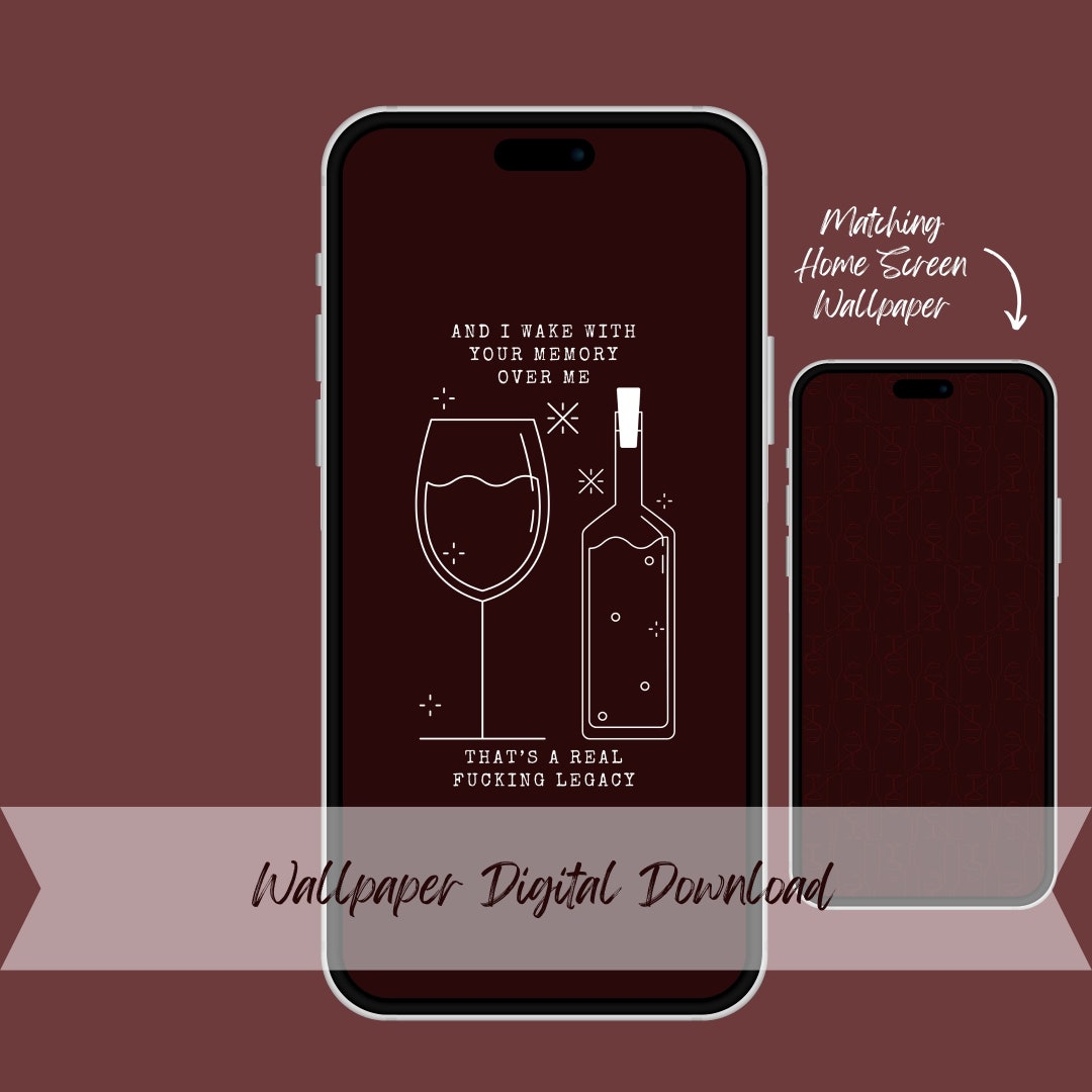 Maroon Wallpapers With Matching App Icons Digital Download Etsy