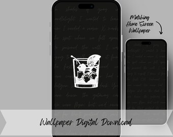 Black & White Wallpapers With Matching App Icons (#2) - Digital Download