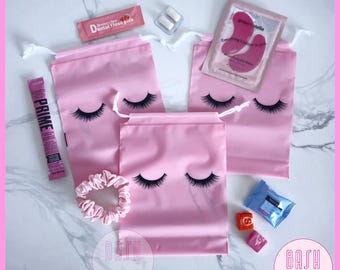 Eye Lashes Gift Bags - Hangover Recovery Kit Bags, Self Care Bag, Sleepover Party, Bachelorette Hangover Kit, Wedding Hangover Recovery Kit