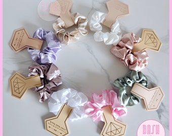 To Have and To Hold Your Hair Back Satin Scrunchie Hair Tie, Bridesmaid Proposal, Bridesmaid Box, Bridesmaid Gifts, Bridal Party Gift