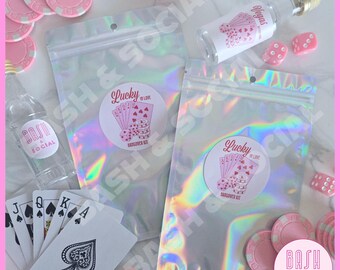Lucky in Love Bachelorette Hangover Recovery Kit Bags– Vegas Before The Veil, She Said Yes We Said Vegas, Las Vegas Bachelorette