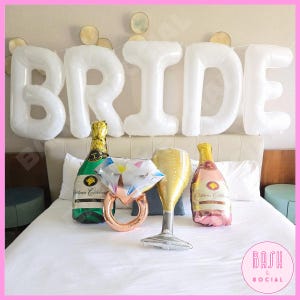 Ballon XXL MARIÉE blanc – Déco EVJF blanc, grand ballon pour mariée, décorations d'enterrement de vie de jeune fille, décoration douche nuptiale, enterrement de vie de jeune fille