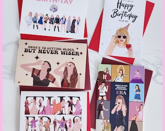 Eras Birthday Card - Happy Birth-Tay, Swiftie Birthday, Birthday Era, New Era Card, Swiftie Card