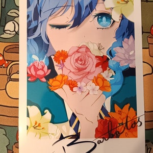 Carte avec photo Genshin Impact Venti/Barbatos Signature