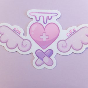 Menhera Kei, Yami Kawaii Sticker for Laptops, Journals
