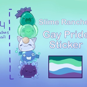 Slime Rancher Sticker - Subtle Gay/MLM Pride Flag