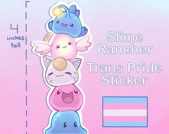 Slime Rancher Sticker - Subtle Trans Pride Flag RESTOCKED