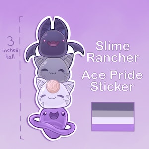 Slime Rancher Sticker - Subtle Asexual Pride Flag