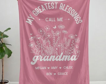 Personalized Floral Bible Verse Blanket, Christian Gift for Women
