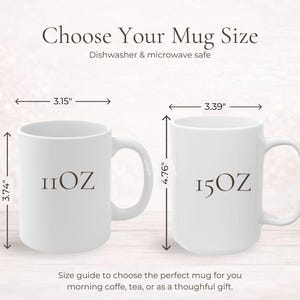 Personalized Striped Mug With Name, Custom Monogram Coffee Cup Gift For Her, Pastel Initial Mug, Bridesmaid Gift, Cute Vintage Mug image 7