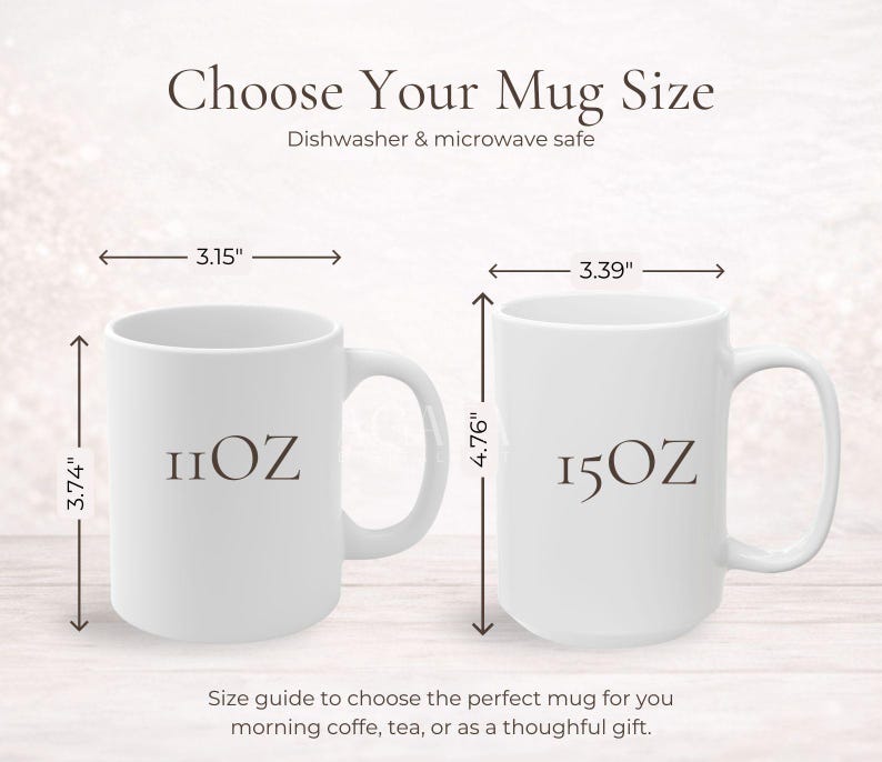 Personalized Striped Mug With Name, Custom Monogram Coffee Cup Gift For Her, Pastel Initial Mug, Bridesmaid Gift, Cute Vintage Mug image 7