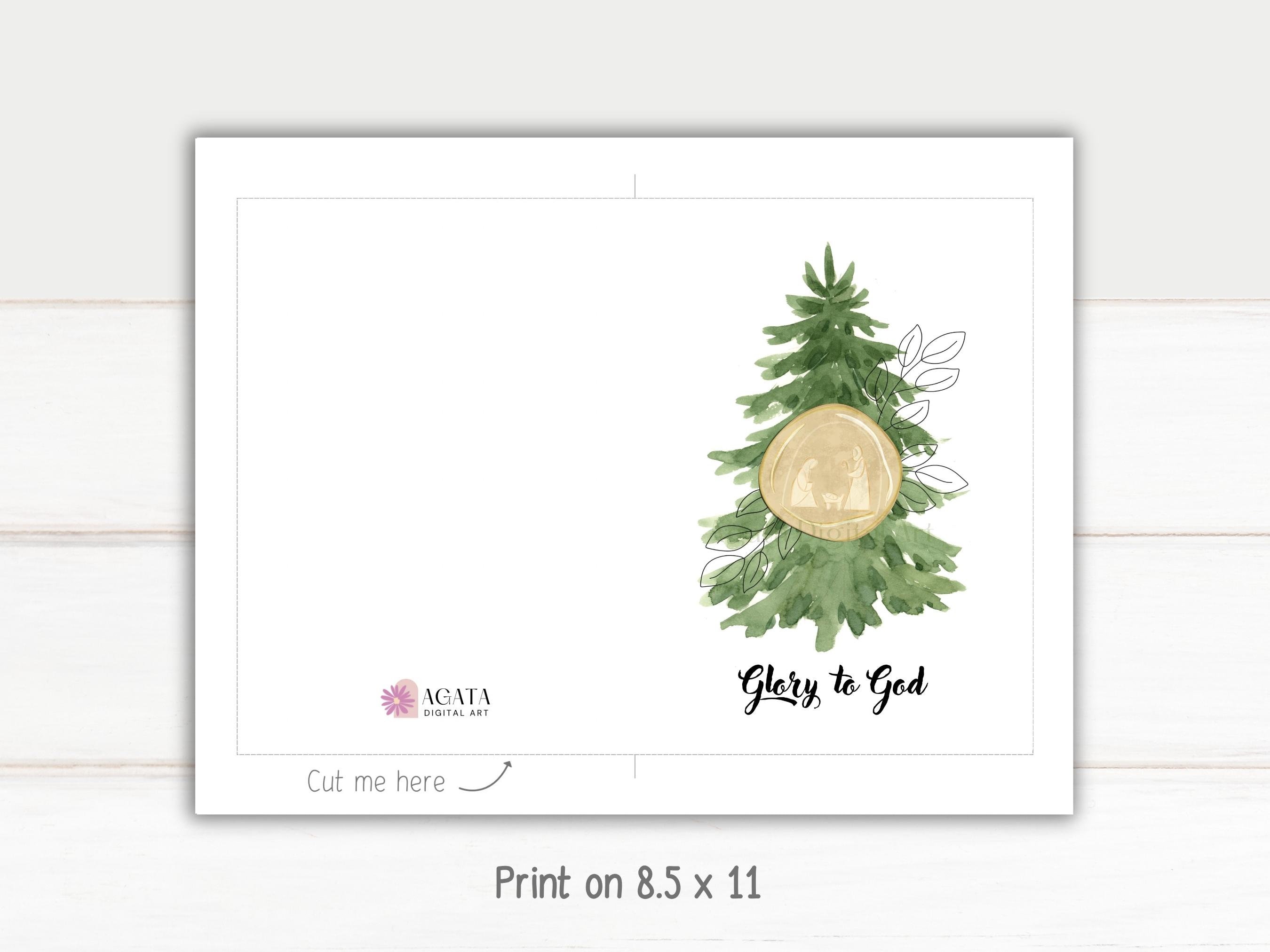 Printable Merry Christmas Card Printable Christmas Card - Etsy