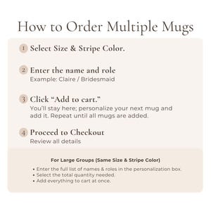 Custom Bridesmaid Mug, Personalized Bridal Party Gift, Engagement Coffee Cup, Maid Of Honor Mug, Gift For Bride, Wedding Favor Idea image 8