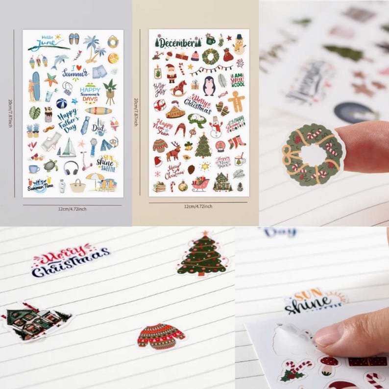 Monthly Planner Stickers Bundle – 12 Sheets, 599 Stickers Total – Functional Planner Stickers for Monthly Planning, Calendars & Journals image 5