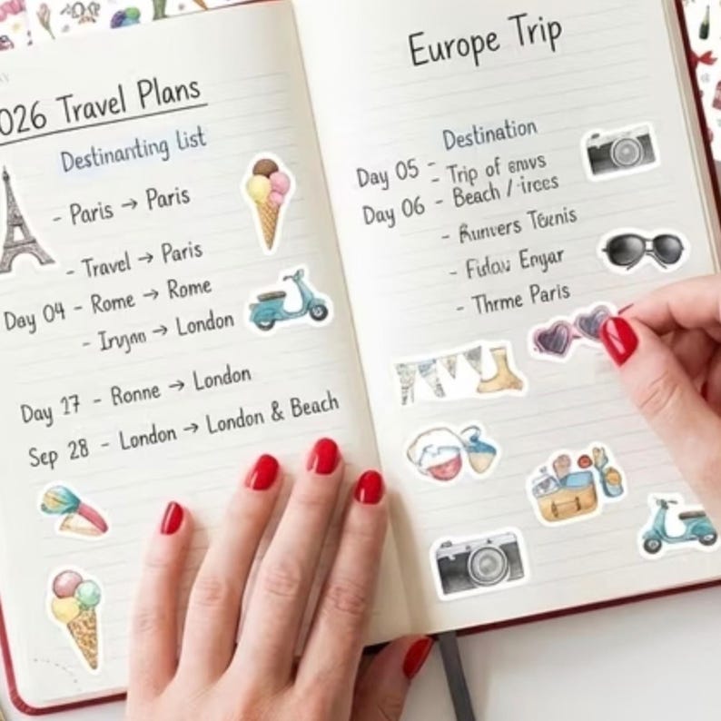 Monthly Planner Stickers Bundle – 12 Sheets, 599 Stickers Total – Functional Planner Stickers for Monthly Planning, Calendars & Journals image 8