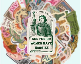 41 Funny Medieval Meme Stickers – Fantasy, Renaissance Humor, Dark Academia, Goblincore, Journal, Laptop & Water Bottle Decals