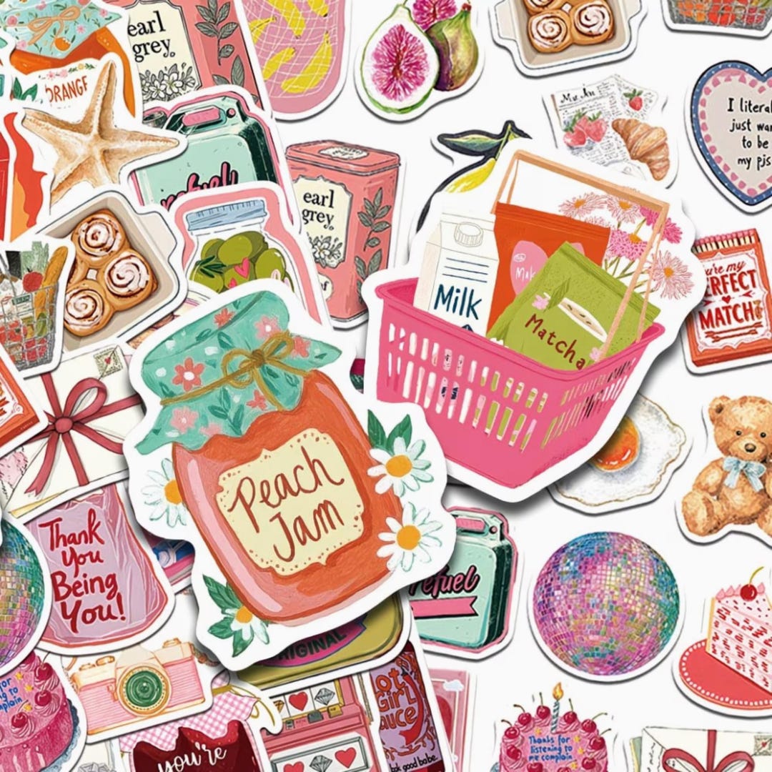 50 Comfort Core Stickers โ Cute Everyday Life Journal & Planner Decals, Romantic Collage Paper, Shabby Chic Scrapbooking, Wedding Ephemera - Etsy Canada