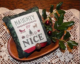 The Nebby Needle - Naughty or Nice Counted Cross Stitch