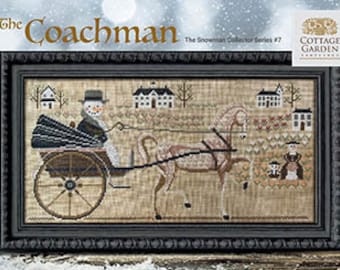 Cottage Garden Samplings - Snowman Collection #7 - The Coachman