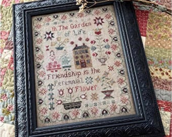 Pansy Patch Quilts & Stitchery - *NEW* Perennial Flower Sampler Counted Cross Stitch
