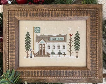 Little House Needleworks - *NEW* Winterville Town Hall Counted Cross Stitch