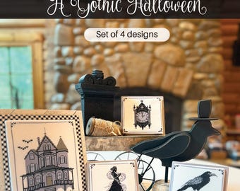 Anabella’s Needleart - A Gothic Halloween Cross Stitch Pattern