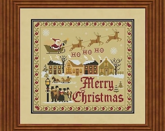 Twin Peak Primitives - O Holy Night Counted Cross Stitch