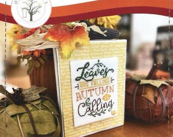 Anabella's Needleart - Leaves Are Falling QuickStitch Simple Smalls Counted Cross Stitch
