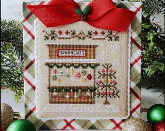 Country Cottage Needleworks - Christmas Market #3 - Ornament Stand Counted Cross Stitch