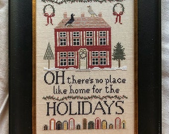 Shakespeare&#39;s Peddler - Oh!, Counted Cross Stitch, Christmas Decor, There&#39;s No Place Like Home