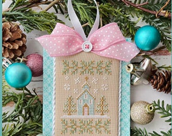 Country Cottage Needleworks - Pastel Ornaments Collection #3 - Christmas Church