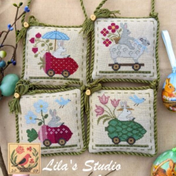 Lila's Studio - Spring Parade - Set 2, Counted Cross Stitch, Ornaments, PATTERN ONLY